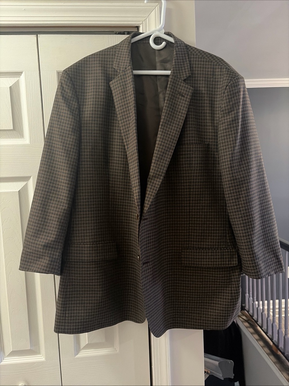Men's Brown Houndstooth Blazer - Classic Tailored Jacket